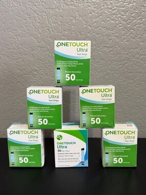 One Touch Ultra Blue Test Strips 6 Boxes 50 each 300 Count Total